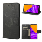 Custodia per cellulare in pelle flip orizzontale con goffratura farfalle, For Motorola Moto E32, For Samsung Galaxy A03, For Samsung Galaxy Xcover6 Pro