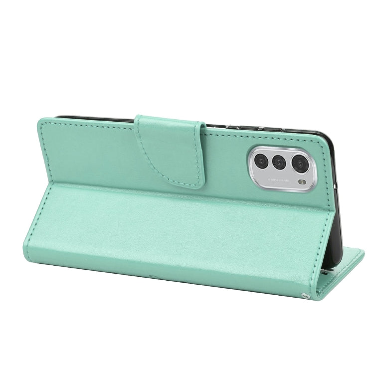Custodia per telefono in pelle a vibrazione orizzontale con motivo floreale a farfalla con slot per schede e supporto, For Motorola Moto E32, For Samsung Galaxy A03, For Samsung Galaxy Xcover6 Pro