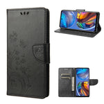 Custodia per telefono in pelle a vibrazione orizzontale con motivo floreale a farfalla con slot per schede e supporto, For Motorola Moto E32, For Samsung Galaxy A03, For Samsung Galaxy Xcover6 Pro