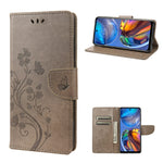 Custodia per telefono in pelle a vibrazione orizzontale con motivo floreale a farfalla con slot per schede e supporto, For Motorola Moto E32, For Samsung Galaxy A03, For Samsung Galaxy Xcover6 Pro