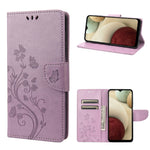Custodia per telefono in pelle a vibrazione orizzontale con motivo floreale a farfalla con slot per schede e supporto, For Motorola Moto E32, For Samsung Galaxy A03, For Samsung Galaxy Xcover6 Pro