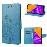 Custodia per telefono in pelle a vibrazione orizzontale con motivo floreale a farfalla con slot per schede e supporto, For Motorola Moto E32, For Samsung Galaxy A03, For Samsung Galaxy Xcover6 Pro