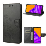 Custodia per telefono in pelle a vibrazione orizzontale con motivo floreale a farfalla con slot per schede e supporto, For Motorola Moto E32, For Samsung Galaxy A03, For Samsung Galaxy Xcover6 Pro