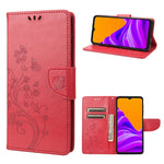 Custodia per telefono in pelle a vibrazione orizzontale con motivo floreale a farfalla con slot per schede e supporto, For Motorola Moto E32, For Samsung Galaxy A03, For Samsung Galaxy Xcover6 Pro