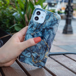 Custodia per cellulare in TPU con motivo in marmo IMD, For iPhone 12 mini, For iPhone 12 / 12 Pro, For iPhone 12 Pro Max, For iPhone 11