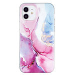 Custodia per cellulare in TPU con motivo in marmo IMD, For iPhone 12 mini, For iPhone 12 / 12 Pro, For iPhone 12 Pro Max, For iPhone 11