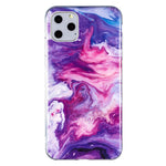 Custodia per cellulare in TPU con motivo in marmo IMD, For iPhone 11 Pro, For iPhone 11 Pro Max, For iPhone XR, For iPhone XS / X