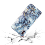 Custodia per cellulare in TPU con motivo in marmo IMD, For iPhone XS Max