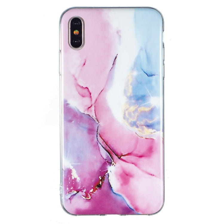 Custodia per cellulare in TPU con motivo in marmo IMD, For iPhone XS Max