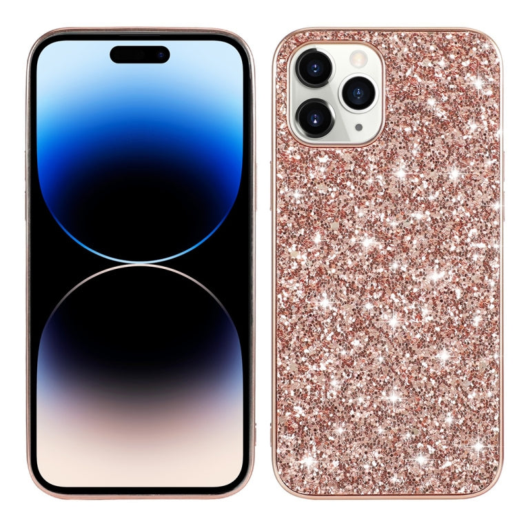 Custodia per telefono in TPU con polvere glitterata, For iPhone 14, For iPhone 14 Plus, For iPhone 14 Pro, For iPhone 14 Pro Max