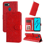 Custodia per telefono in pelle di girasole goffrata, For OPPO A7 / A5s, For OPPO A9 / A5 2020, For OPPO A15 / A16K / A16e, For OPPO A52 / A72 / A92
