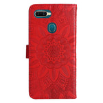 Custodia per telefono in pelle di girasole goffrata, For OPPO A7 / A5s, For OPPO A9 / A5 2020, For OPPO A15 / A16K / A16e, For OPPO A52 / A72 / A92