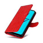 Custodia per telefono in pelle di girasole goffrata, For OPPO A7 / A5s, For OPPO A9 / A5 2020, For OPPO A15 / A16K / A16e, For OPPO A52 / A72 / A92