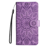 Custodia per telefono in pelle di girasole goffrata, For OPPO A7 / A5s, For OPPO A9 / A5 2020, For OPPO A15 / A16K / A16e, For OPPO A52 / A72 / A92