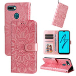 Custodia per telefono in pelle di girasole goffrata, For OPPO A7 / A5s, For OPPO A9 / A5 2020, For OPPO A15 / A16K / A16e, For OPPO A52 / A72 / A92