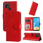 Custodia per telefono in pelle di girasole goffrata, For OPPO A7 / A5s, For OPPO A9 / A5 2020, For OPPO A15 / A16K / A16e, For OPPO A52 / A72 / A92