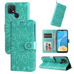 Custodia per telefono in pelle di girasole goffrata, For OPPO A7 / A5s, For OPPO A9 / A5 2020, For OPPO A15 / A16K / A16e, For OPPO A52 / A72 / A92