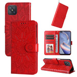 Custodia per telefono in pelle di girasole goffrata, For OPPO A92s / Reno4 Z / A53 5G, For OPPO A74 5G / A54 5G, For OPPO A94 4G / F19 Pro / Reno5 F, For OPPO A94 5G / A95 5G / F19 Pro+