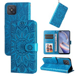 Custodia per telefono in pelle di girasole goffrata, For OPPO A92s / Reno4 Z / A53 5G, For OPPO A74 5G / A54 5G, For OPPO A94 4G / F19 Pro / Reno5 F, For OPPO A94 5G / A95 5G / F19 Pro+