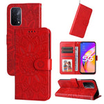Custodia per telefono in pelle di girasole goffrata, For OPPO A92s / Reno4 Z / A53 5G, For OPPO A74 5G / A54 5G, For OPPO A94 4G / F19 Pro / Reno5 F, For OPPO A94 5G / A95 5G / F19 Pro+