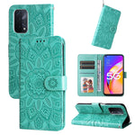 Custodia per telefono in pelle di girasole goffrata, For OPPO A92s / Reno4 Z / A53 5G, For OPPO A74 5G / A54 5G, For OPPO A94 4G / F19 Pro / Reno5 F, For OPPO A94 5G / A95 5G / F19 Pro+
