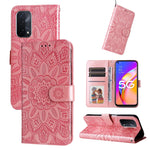 Custodia per telefono in pelle di girasole goffrata, For OPPO A92s / Reno4 Z / A53 5G, For OPPO A74 5G / A54 5G, For OPPO A94 4G / F19 Pro / Reno5 F, For OPPO A94 5G / A95 5G / F19 Pro+