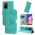 Custodia per telefono in pelle di girasole goffrata, For OPPO A92s / Reno4 Z / A53 5G, For OPPO A74 5G / A54 5G, For OPPO A94 4G / F19 Pro / Reno5 F, For OPPO A94 5G / A95 5G / F19 Pro+