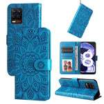 Custodia per telefono in pelle di girasole goffrata, For OPPO Find X5 Lite / Reno7 5G Global, For OPPO Find X5, For OPPO Find X5 Pro, For OPPO Realme 8 4G / 8 Pro