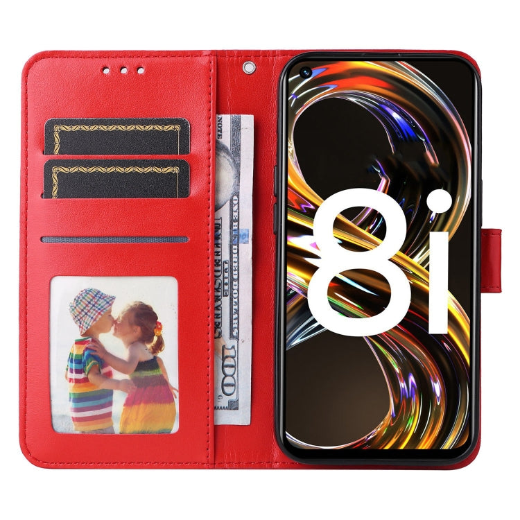 Custodia per telefono in pelle di girasole goffrata, For OPPO Realme 8i / Narzo 50 4G, For OPPO Realme 9 Pro / 9 5G, For OPPO Realme C11 2021 / C20, For OPPO Realme C15 / C12 / C25