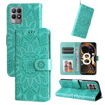 Custodia per telefono in pelle di girasole goffrata, For OPPO Realme 8i / Narzo 50 4G, For OPPO Realme 9 Pro / 9 5G, For OPPO Realme C11 2021 / C20, For OPPO Realme C15 / C12 / C25