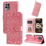 Custodia per telefono in pelle di girasole goffrata, For OPPO Realme 8i / Narzo 50 4G, For OPPO Realme 9 Pro / 9 5G, For OPPO Realme C11 2021 / C20, For OPPO Realme C15 / C12 / C25