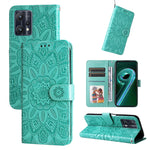 Custodia per telefono in pelle di girasole goffrata, For OPPO Realme 8i / Narzo 50 4G, For OPPO Realme 9 Pro / 9 5G, For OPPO Realme C11 2021 / C20, For OPPO Realme C15 / C12 / C25