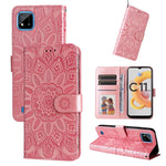 Custodia per telefono in pelle di girasole goffrata, For OPPO Realme 8i / Narzo 50 4G, For OPPO Realme 9 Pro / 9 5G, For OPPO Realme C11 2021 / C20, For OPPO Realme C15 / C12 / C25