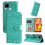 Custodia per telefono in pelle di girasole goffrata, For OPPO Realme 8i / Narzo 50 4G, For OPPO Realme 9 Pro / 9 5G, For OPPO Realme C11 2021 / C20, For OPPO Realme C15 / C12 / C25