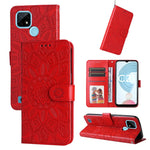 Custodia per telefono in pelle di girasole goffrata, For OPPO Realme C21 / C21Y, For OPPO Realme C31, For OPPO Realme C35 4G / Narzo 50A Prime, For OPPO Realme GT Neo2
