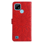 Custodia per telefono in pelle di girasole goffrata, For OPPO Realme C21 / C21Y, For OPPO Realme C31, For OPPO Realme C35 4G / Narzo 50A Prime, For OPPO Realme GT Neo2