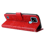 Custodia per telefono in pelle di girasole goffrata, For OPPO Realme C21 / C21Y, For OPPO Realme C31, For OPPO Realme C35 4G / Narzo 50A Prime, For OPPO Realme GT Neo2