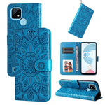 Custodia per telefono in pelle di girasole goffrata, For OPPO Realme C21 / C21Y, For OPPO Realme C31, For OPPO Realme C35 4G / Narzo 50A Prime, For OPPO Realme GT Neo2