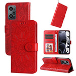 Custodia per telefono in pelle di girasole goffrata, For OPPO Realme C21 / C21Y, For OPPO Realme C31, For OPPO Realme C35 4G / Narzo 50A Prime, For OPPO Realme GT Neo2
