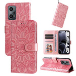 Custodia per telefono in pelle di girasole goffrata, For OPPO Realme C21 / C21Y, For OPPO Realme C31, For OPPO Realme C35 4G / Narzo 50A Prime, For OPPO Realme GT Neo2