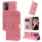 Custodia per telefono in pelle di girasole goffrata, For OPPO Realme GT Neo3, For OPPO Realme 9i / A36 4G / A76 4G, For OPPO Reno7 4G / F21 Pro, For OPPO Reno7 Pro 5G