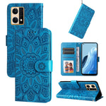 Custodia per telefono in pelle di girasole goffrata, For OPPO Realme GT Neo3, For OPPO Realme 9i / A36 4G / A76 4G, For OPPO Reno7 4G / F21 Pro, For OPPO Reno7 Pro 5G
