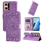 Custodia per telefono in pelle di girasole goffrata, For OPPO Realme GT Neo3, For OPPO Realme 9i / A36 4G / A76 4G, For OPPO Reno7 4G / F21 Pro, For OPPO Reno7 Pro 5G
