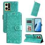 Custodia per telefono in pelle di girasole goffrata, For OPPO Realme GT Neo3, For OPPO Realme 9i / A36 4G / A76 4G, For OPPO Reno7 4G / F21 Pro, For OPPO Reno7 Pro 5G