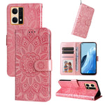 Custodia per telefono in pelle di girasole goffrata, For OPPO Realme GT Neo3, For OPPO Realme 9i / A36 4G / A76 4G, For OPPO Reno7 4G / F21 Pro, For OPPO Reno7 Pro 5G