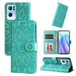 Custodia per telefono in pelle di girasole goffrata, For OPPO Realme GT Neo3, For OPPO Realme 9i / A36 4G / A76 4G, For OPPO Reno7 4G / F21 Pro, For OPPO Reno7 Pro 5G