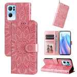 Custodia per telefono in pelle di girasole goffrata, For OPPO Realme GT Neo3, For OPPO Realme 9i / A36 4G / A76 4G, For OPPO Reno7 4G / F21 Pro, For OPPO Reno7 Pro 5G
