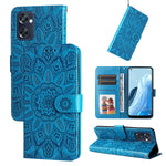 Custodia per telefono in pelle di girasole goffrata, For OPPO Reno7 SE, For OPPO Reno7 Z / OnePlus Nord N20 5G, For OPPO Realme 9 Pro+