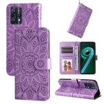 Custodia per telefono in pelle di girasole goffrata, For OPPO Reno7 SE, For OPPO Reno7 Z / OnePlus Nord N20 5G, For OPPO Realme 9 Pro+
