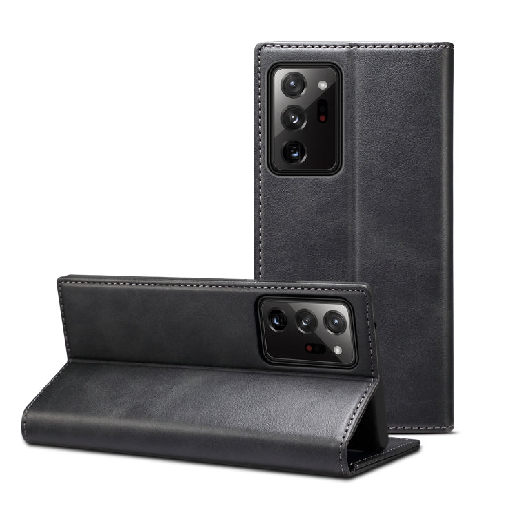Custodia per telefono in pelle a vibrazione orizzontale con struttura in vitello, For Samsung Galaxy Note20, For Samsung Galaxy Note20 Ultra, For Samsung Galaxy S20, For Samsung Galaxy S20 Ultra, For Samsung Galaxy S20+, For Samsung Galaxy S21         ...